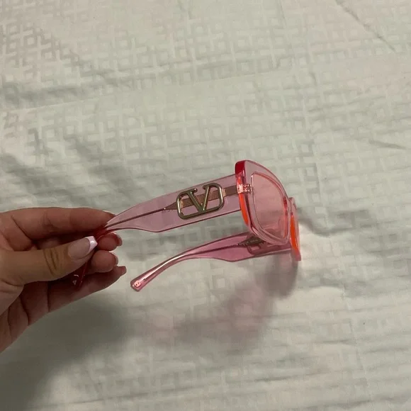 Valentino logo rectangle sunglasses women glasses - Picture 7 of 10